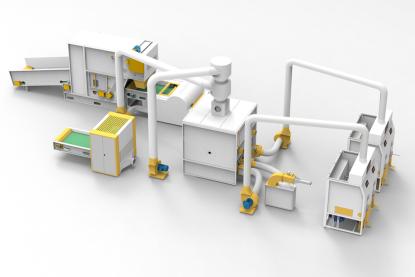 קו ערבוב ומילוי סיבים-ספוג HJ-500