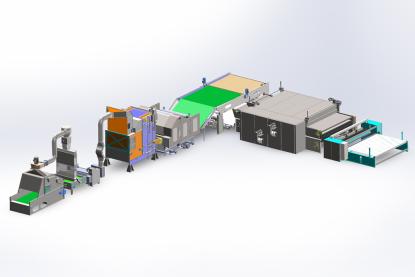 קו ייצור ריפוד HJ-פוליאסטר